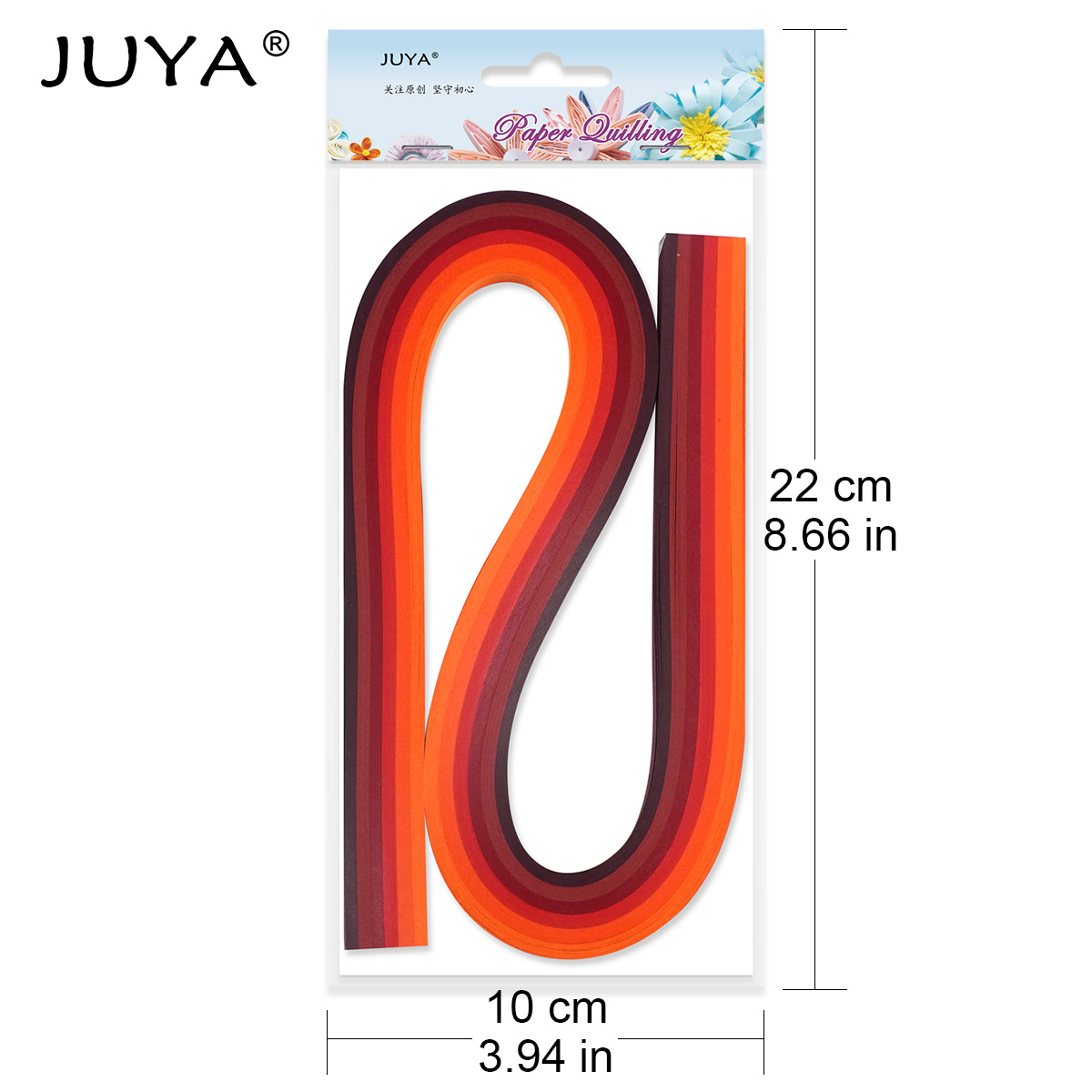 JUYA Quilling Strips Set by tant Paper 32 Colors and 1280 Strips Total Paper Width 7mm