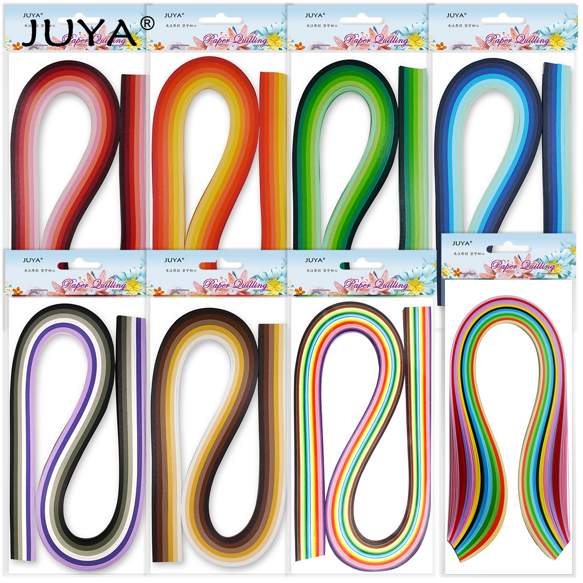 JUYA Quilling Paper and Tools Classic Set QK10 (Pink, Have Glue)